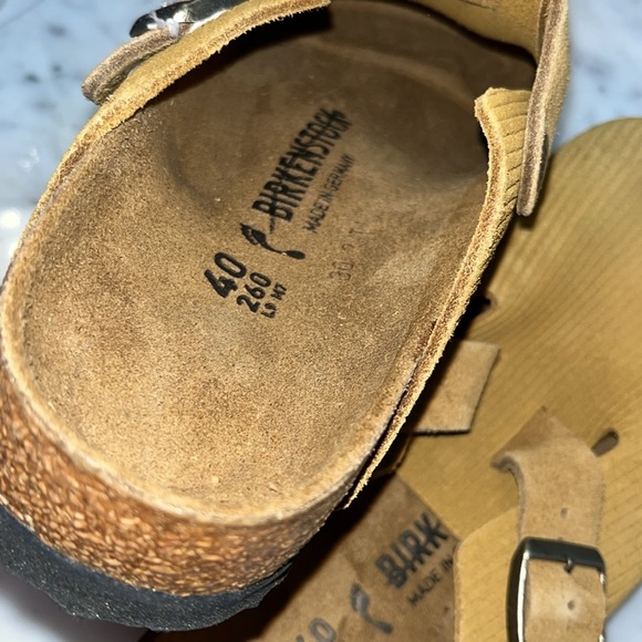 Birkenstock Boston Suede Embossed Clogs Size 9 NWT - Picture 12 of 15